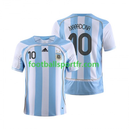 Tenue Argentine Maradona 10 2006 Retro Domicile Maillot de Foot